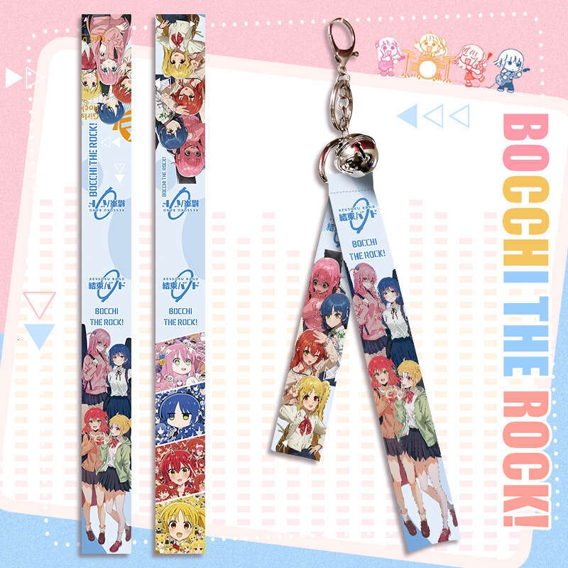 Solitary Rock Anime Ribbon Pendant Keychain Backpack Hanging Decoration Campus Peripheral Gifts