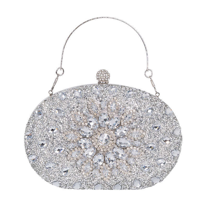 Design Suower Dia studded Personalized Evening Dress Fashionable Banquet Women's Handheld Bag, Versatile Style, New Trendy Ins
