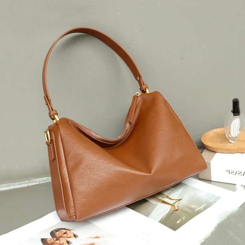 Hifashion 100% Genuine Leather Underarm Shoulder Bags For Women 2025 Trend Designer Crossbody Hobos Top Handle Ladies Handbags