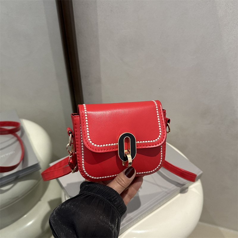 Bag Women's Luxury 2025 New Versatile Shoulder New Free Delivery Designer Bag Texture Crossbody Small Luxury Bag Square Bag Popular This Year Nic