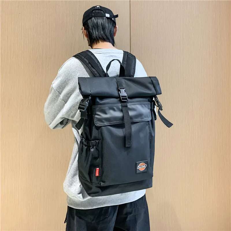 Functional Large Capacity Men's Fashion School for Teenager Boys Trend Brand Designer Backpack Male Oxford Bag