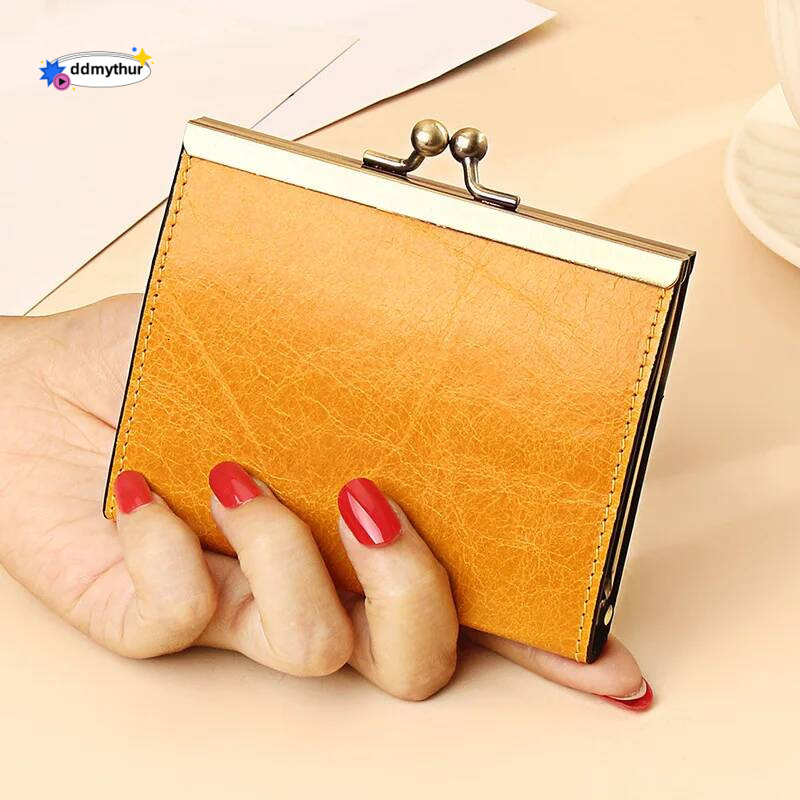 New Women Wallets Fashion Genuine Leather Female Small Purses Short Hasp Wallet Casual Money bag Coin Card Holders Clutch ddmythur