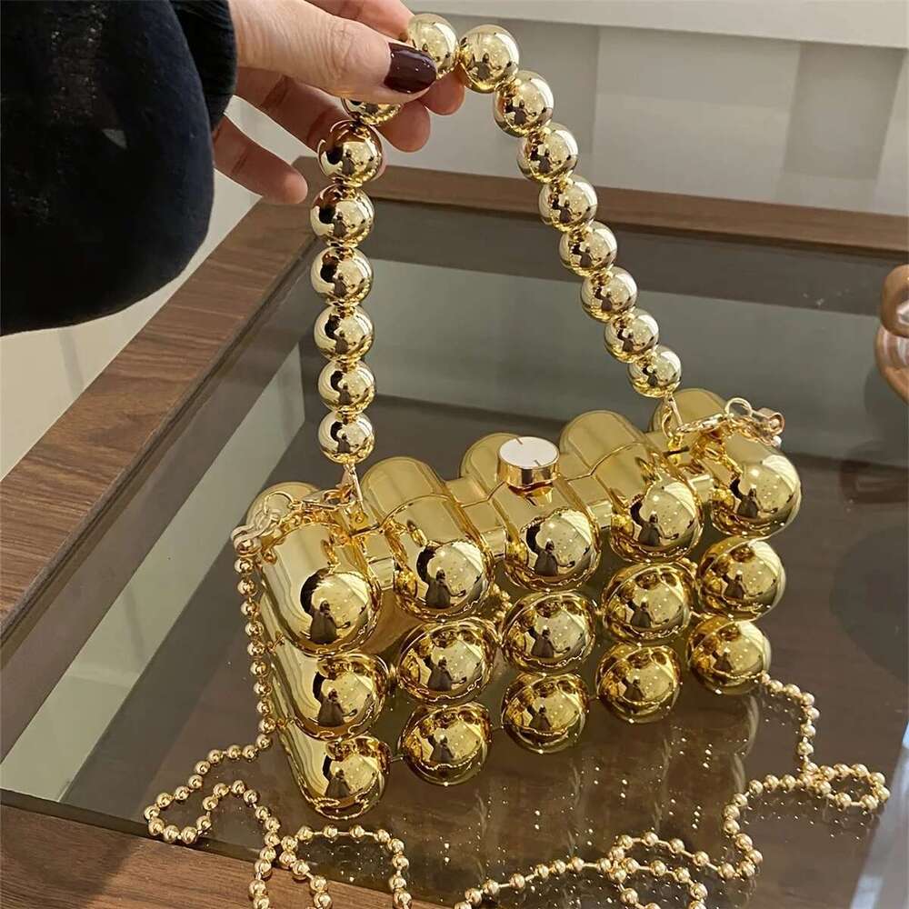 Shoulder Designer Crossbody Fashion New Evening Clutch Handbag Female Golden Bag Acrylic Ladies Square Small Bags Ins