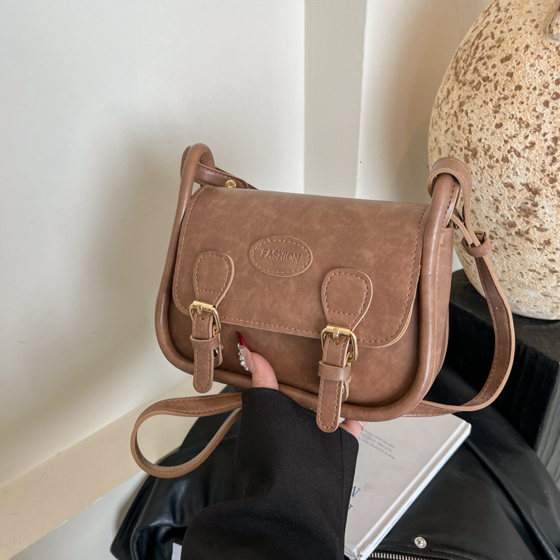 Free Delivery Designer Bag 2025 Winter Women's Maillard Single Shoulder Crossbody Large Capacity Texture Versatile Small Square Bag Luxury Bag