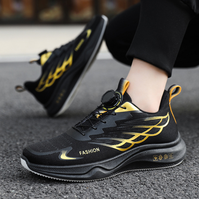 Men's 2025 new Flyknit breathable ultra light running casual youth versatile men's sports shoes