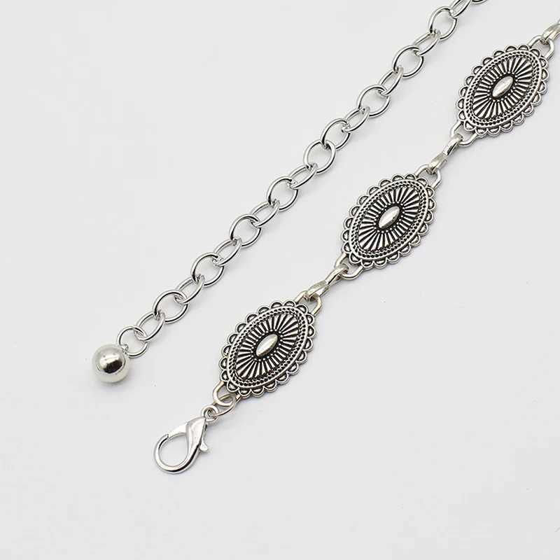 Retro Versatile Ethnic Style Metal Bohemian Waist Chain Belt For Women Fashion Sweater Chain Waist Seal Body Decor Accessories Y250515