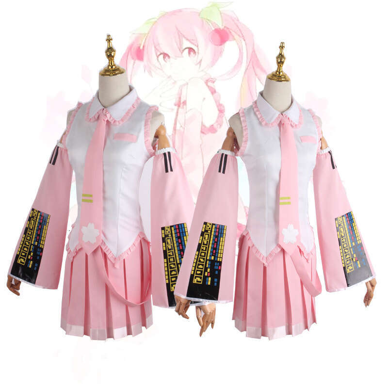 Beishui Trading Virtual Idol Pink cosplay anime JK Uniform cos Clothes Full Set