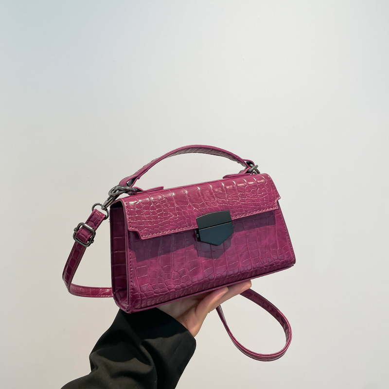 Free Delivery Designer Bag 2025 Winter Solid Color Fashion Handheld Women's With Appearance Korean Edition Personalized Single Shoulder Small Squ