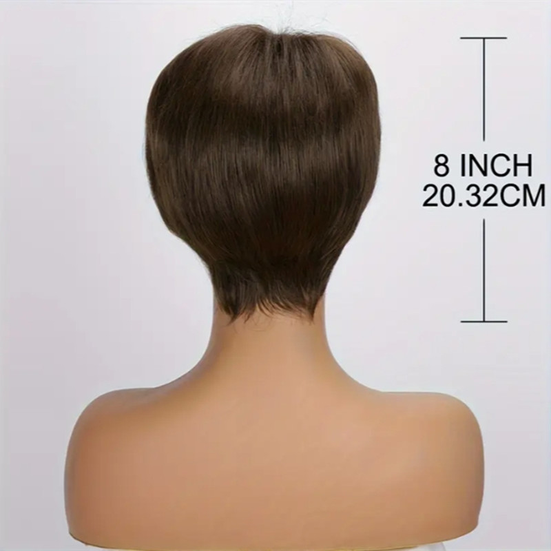 Chic Feminine Synthetic Wigs: 8 Inches Long Ideal for Festivals