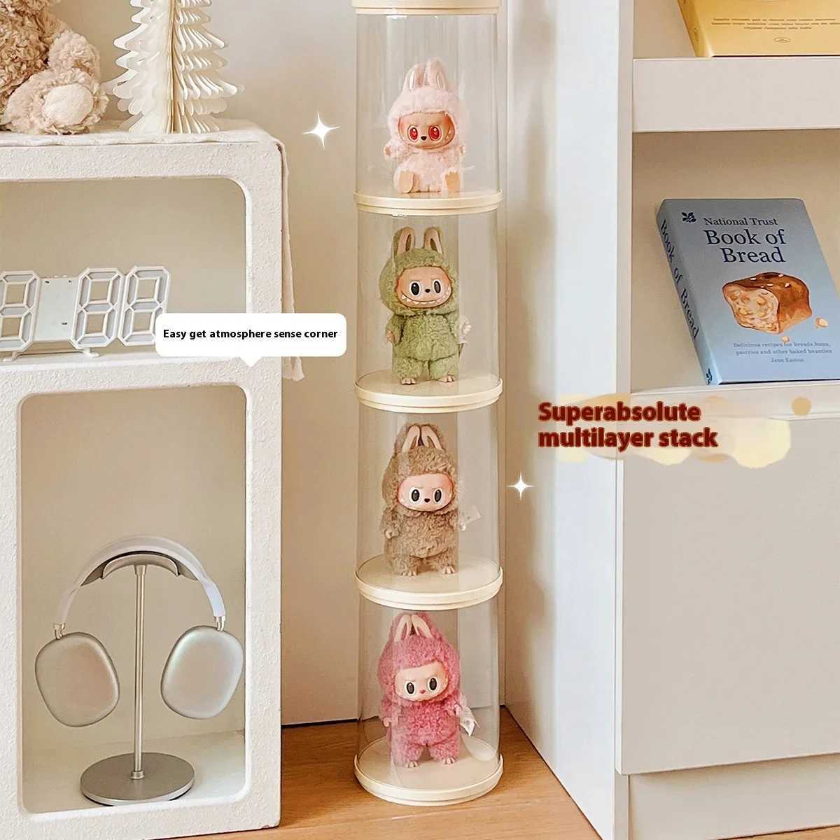 Pendant Display Rotating Transparent Labubu Doll Blind Box Storage Dustproof And Moisture-Proof (no doll) Free shipping