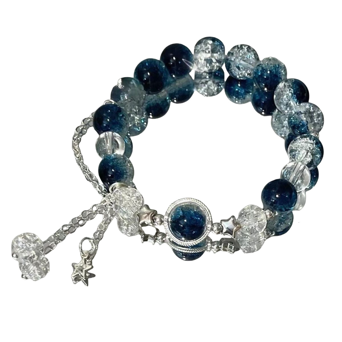 Simple and stylish women's green crystal bracelet suitable for girls' friendship jewelry birthday gift designer