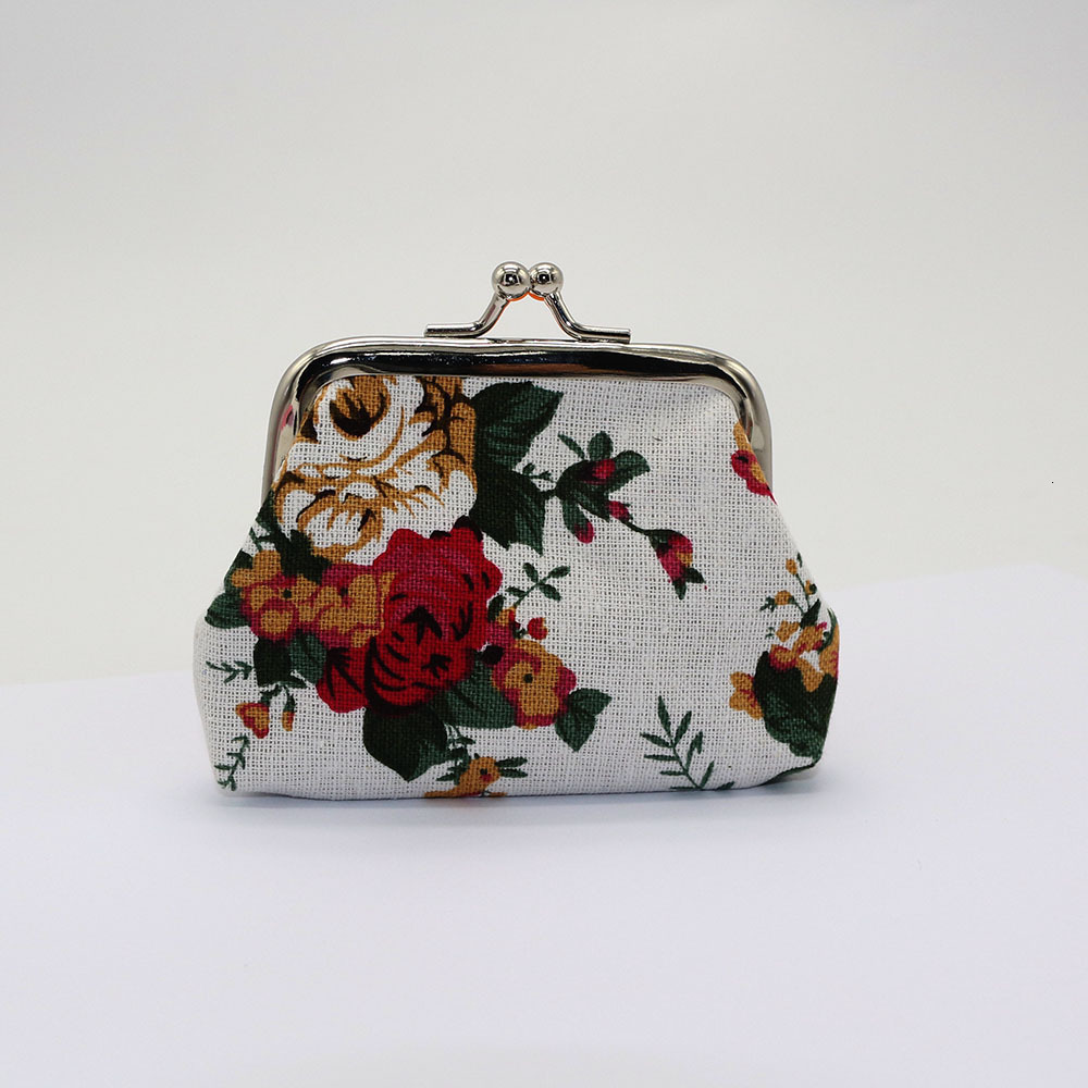 New Style Free Delivery Designer Bag Canvas Mini Women's Fabric Coin Printed Ethnic Style Change Bag, Children's Small Wallet New Designer B