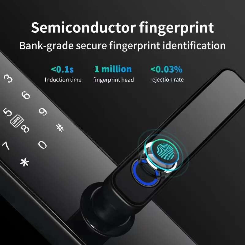 S811 selling graffiti all app remote tuya fingerprint card password key to open the door Wifi smart door lock