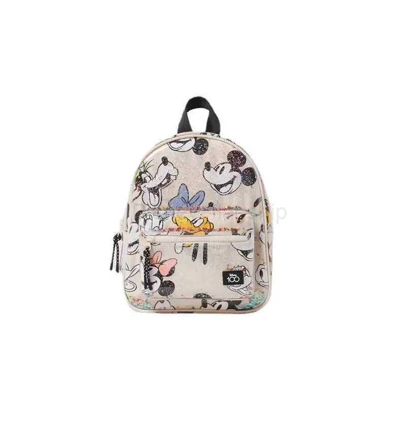 Disney Girls Backpack Mickey Mouse Print Girls Travel Storage Fashion Cartoon Cute Girl Baby Mini BackpackXJ250515