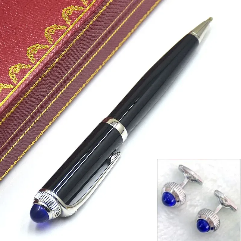 wholesale Promotion Christmas Gift Branding Metal Ballpoint Pen Office Writing Ball Pens Can Select With Man Shirt Cufflinks And Original Box Packagin