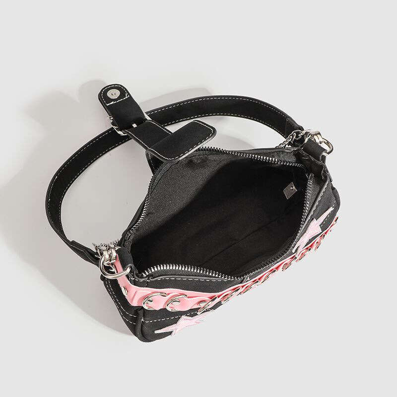 y2k Sweet Cool Spicy Girl High End Underarm Internet Celebrity Original Niche Design One Shoulder Stick Bag for Women 2025 Versatile Style New Trendy 