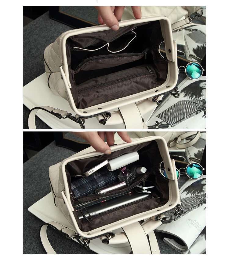 Fashion New Retro Women Doctor Bag 2024 Mobile Messenger Shoulder Clutch Large Capacity Ladies Scrub Leather Handbag