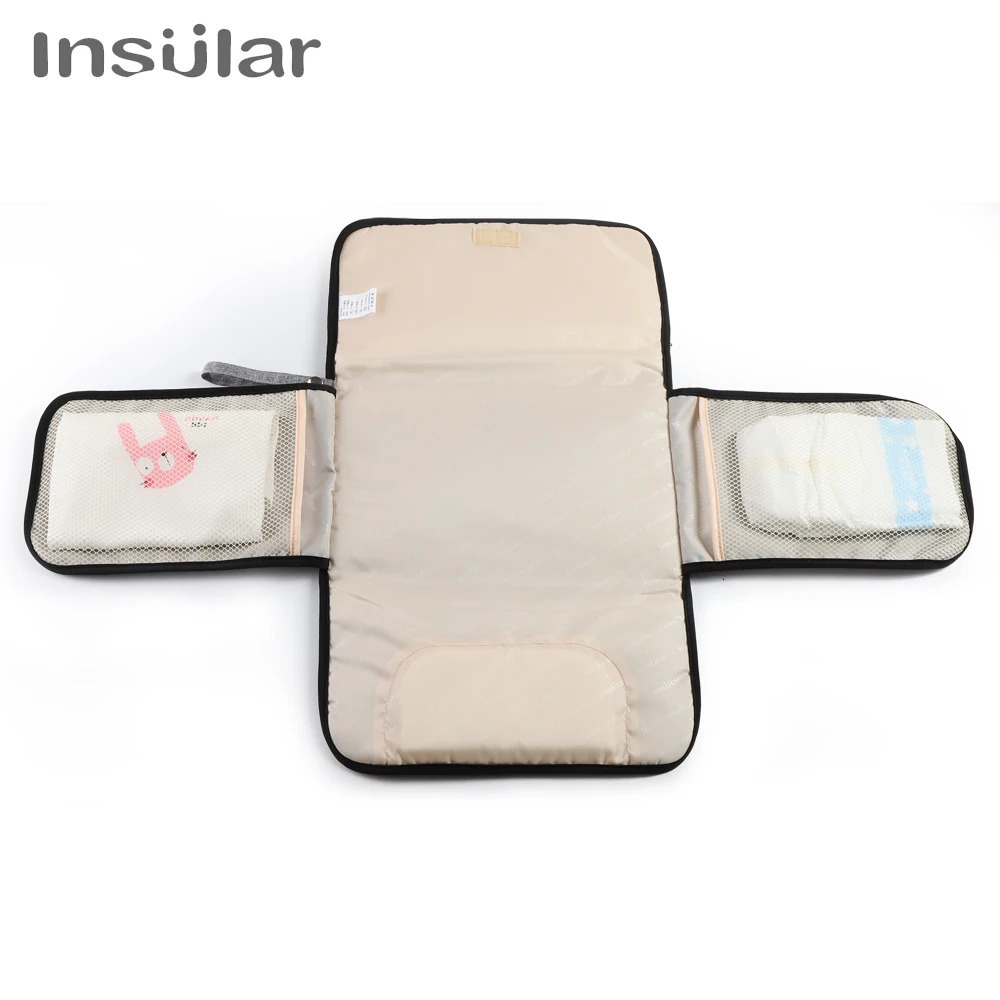 Portable Baby Changing Mat Infant Multifunction Diaper Changing Pad born 2 IN 1 Waterproof Changing Pad Cover Storage Bag 250515