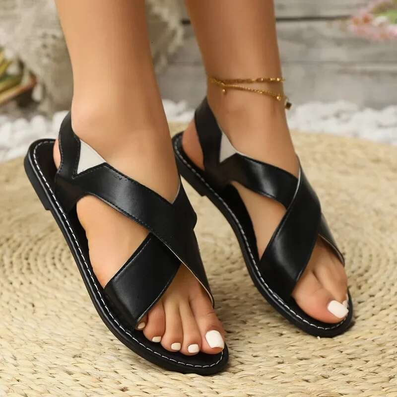 Women'S with Arch Support Comfortable Soft Open Casual Flat Sandals for Various Ocns Beach Toe Ring Flip Flops