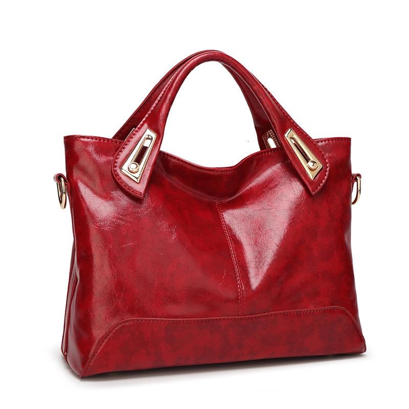 Free shipping on 2025 new designer bags Trendy fashionable women's bag patent leather glossy large capacity handbag versatile and simple single s