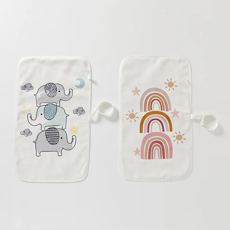 HappyFlute Washable Baby Diaper Changing Mat Soft Cotton Portable Changing Pad Waterproof Cover Mattress for Baby 250515