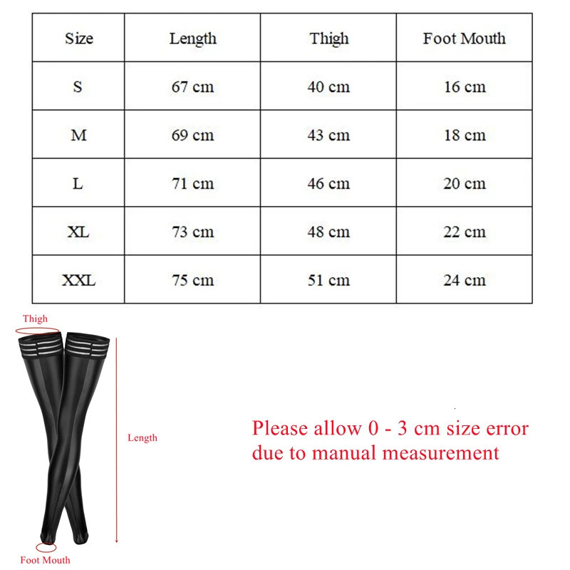 Women Sexy Faux Leather Leg Wear Warmer Black Latex Thigh High Footless Stockings Sexy Lingerie Pole Dance PVC Leather Clubwear 250515