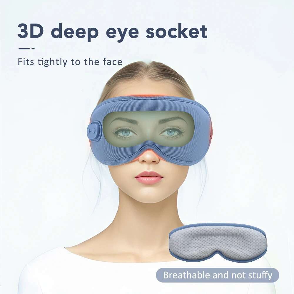 3D Hot Compress Block Out Light Sleep Eyes Soft Sleeping Mask for Travel Eyeshade Breathable Eye Cover