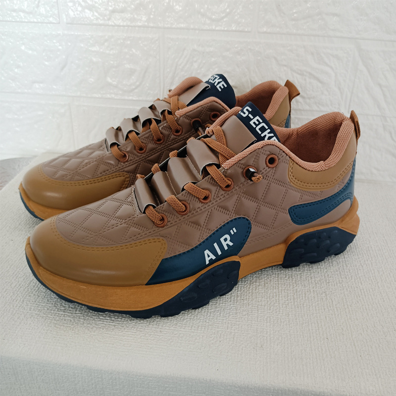 Fashionable dad for men 2025 autumn breathable Korean version comfortable running low cut fashionable men's sports shoes