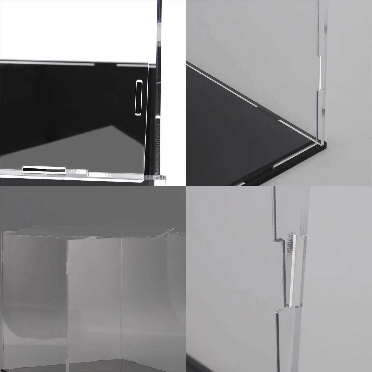 Large Acrylic Display Case for Figures Clear Display Box Cabinet Showcase for Toy//Collectibles/Figurine/Memorabilia Storage Z250515