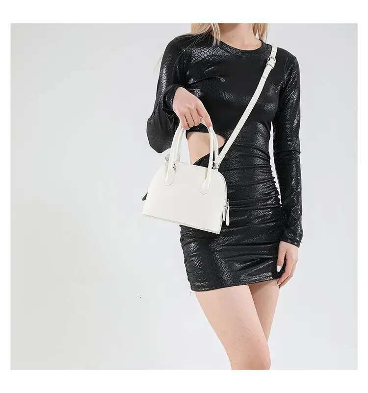 Minimalist Designer Tote Shopper Bag - Vintage Leather Crossbody Purse For Women, Stylish Casual Solid Color Commuter Essentials