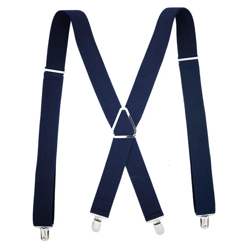 Men Work Heavy Duty Suspenders Adjustable Elastic Trouser Braces Belt Strap Suspenders Braces Women Pants Shirt Skirt Accessorie 250515