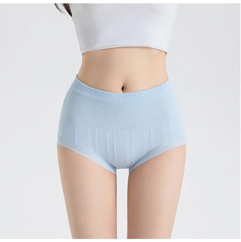 Women's Seamless Triangle Waist Shapewear Elastic Slimming Underpants Comfortable Breathable Plus Size Underpants Breathable High-Waist Cotton Un