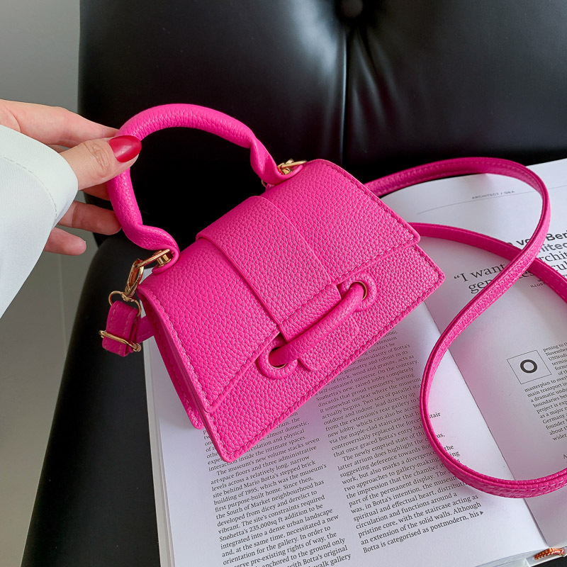 Women's with high-end feel, 2025 new niche handbag, versatile texture, mini diagonal cross bag