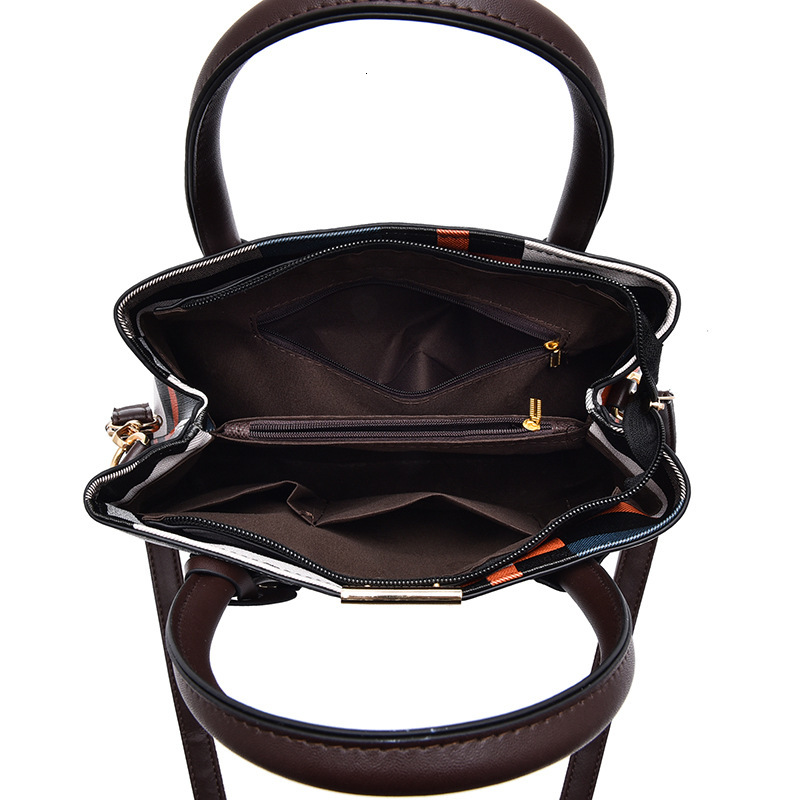 Top brand high-quality new free delivery designer bag, atmospheric plaid women's large capacity casual single shoulder middle-aged crossbody bag 