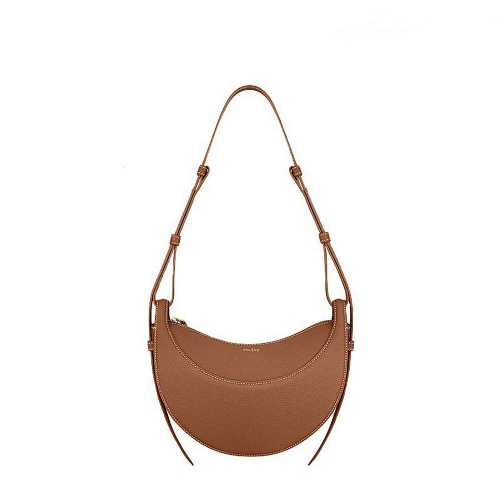Women's Bags Designer Crescent Saddle Genuine Leather, Niche Design, Crossbody Bag, Women's Single Shoulder, Armpit
