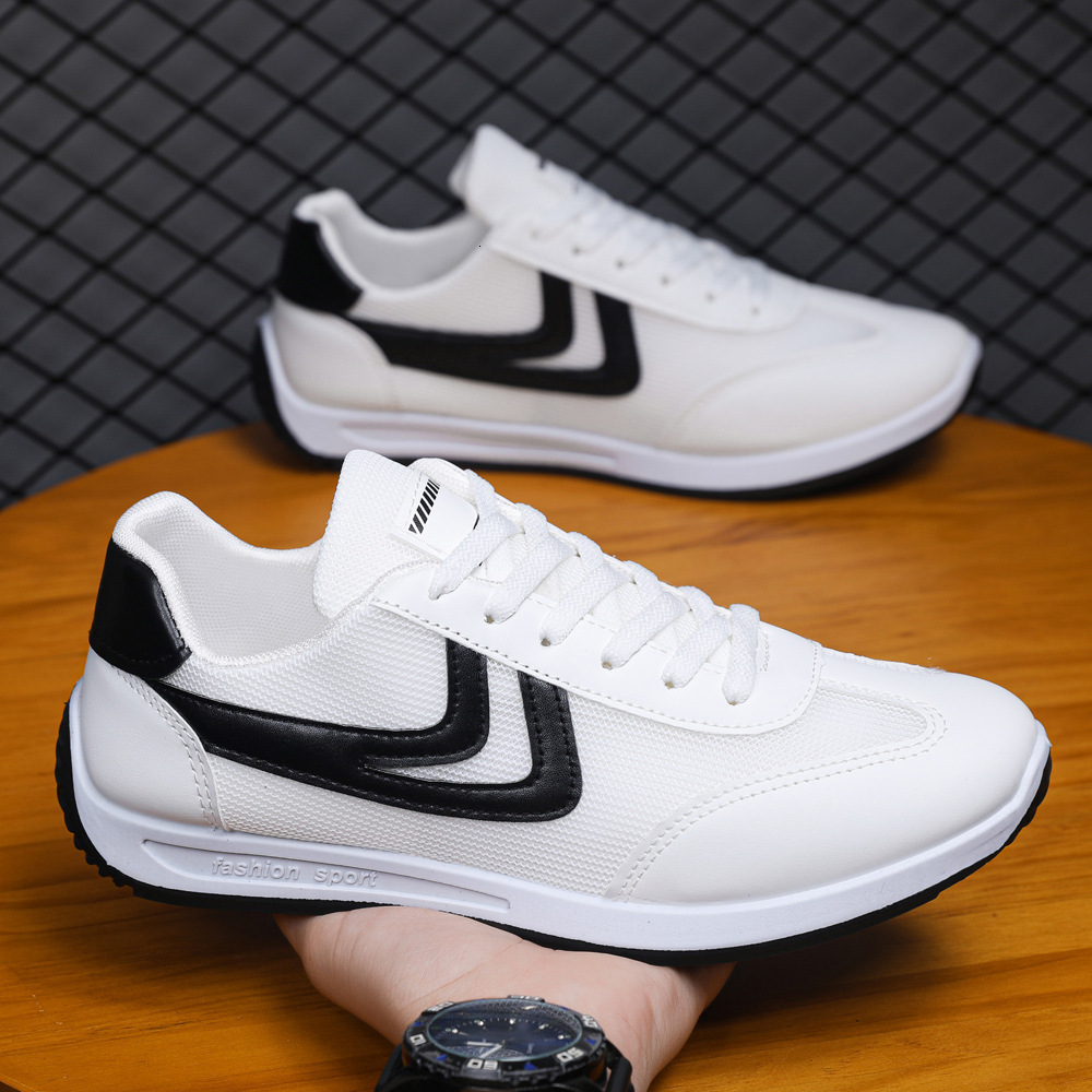 Summer breathable casual student flat sole board small white men's shoes, daily sports and leisure shoes