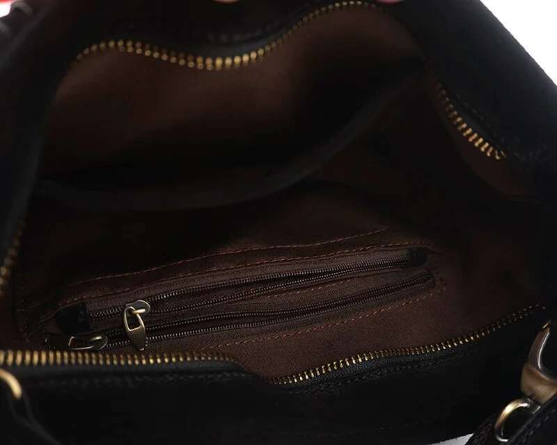Women Genuine Leather Suede Fringed Shoulder Fashion Street Boho Hippie Gypsy Gothic Ibiza Soft Pouch Side Sling Bag