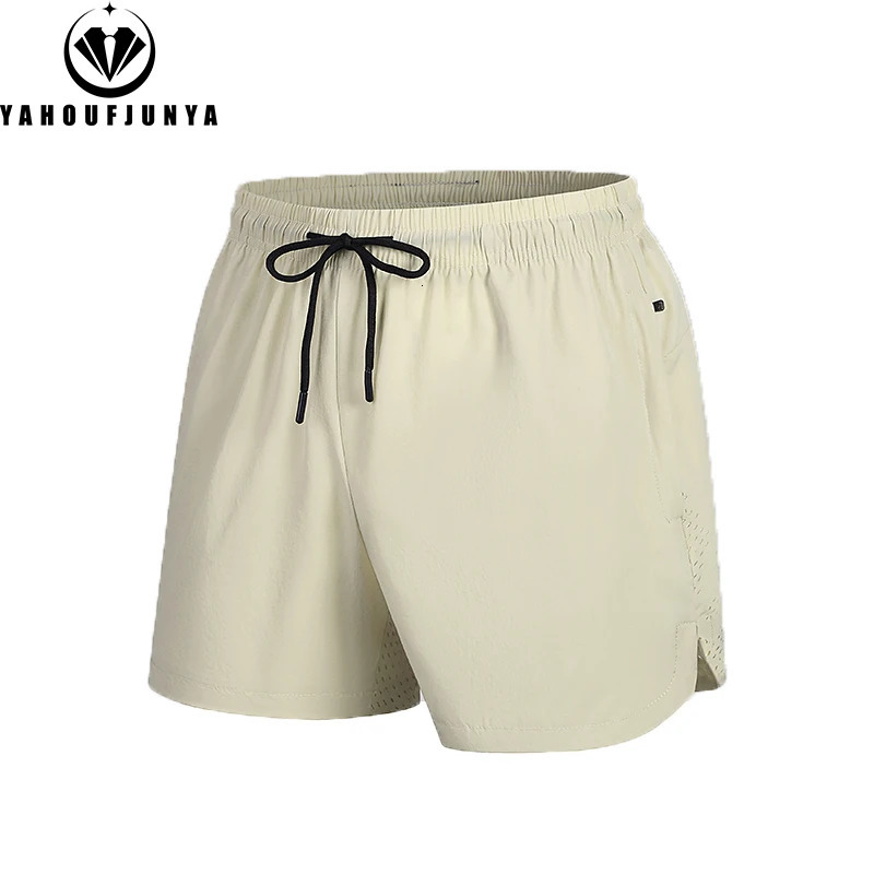 Summer Men Outdoors Sport Joggers Fitness Quick Dry Shorts Ice Silk Elastic Waist Breathable Straight Loose Short Male 8XL 250515