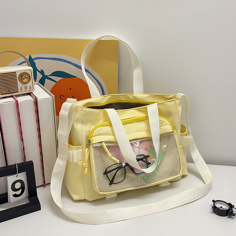 Free Delivery Designer Bag 2025 Large Capacity Leisure Multi Functional Tutoring For Supplementary Learning Single Shoulder Handheld Lightweight Tote 
