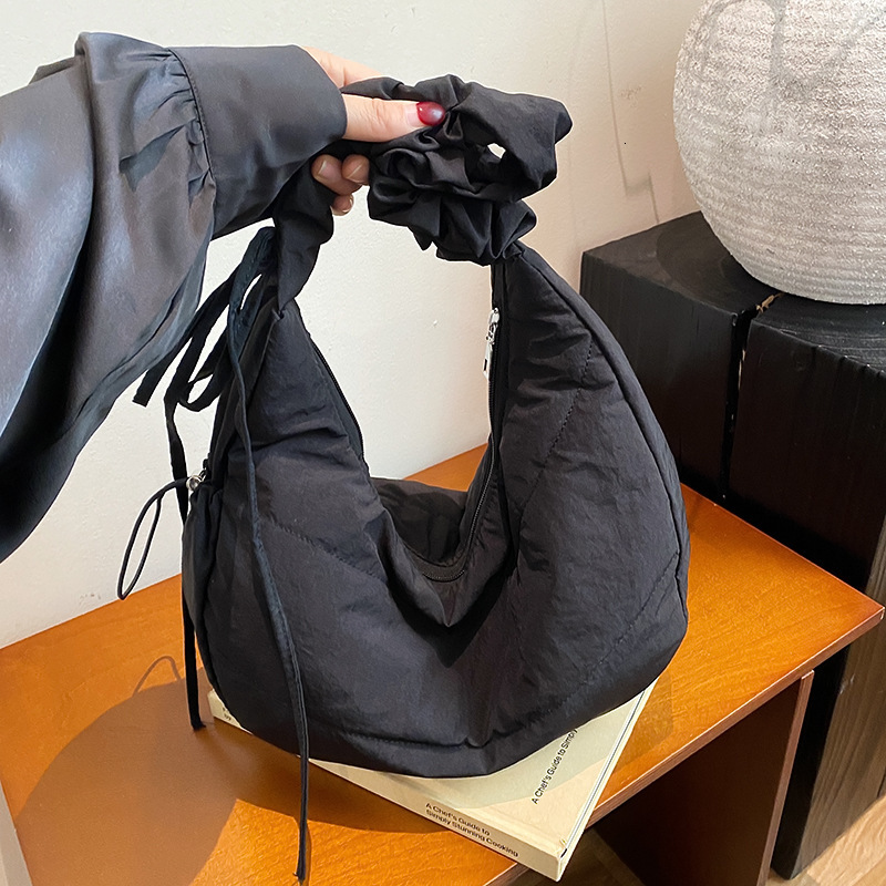 Free Delivery Designer Bag Down For Women Spring 2025 New Trendy Tote Casual Large Capacity Single Shoulder Saddle Luxury Bag