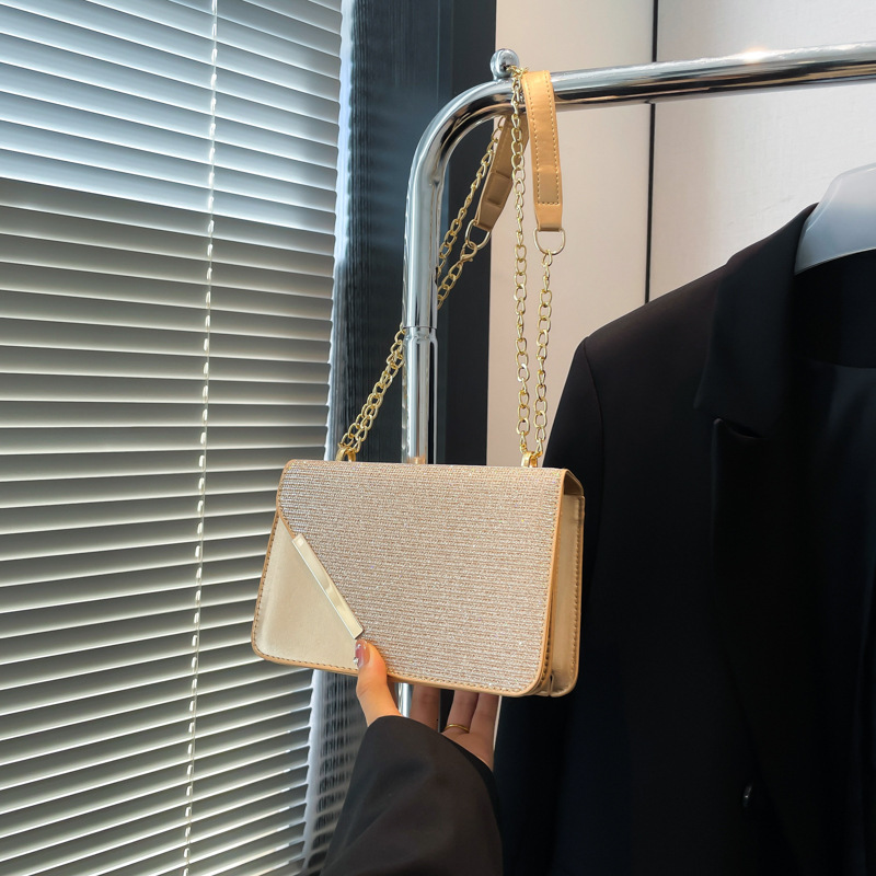 Free Delivery Designer Bag Women's Minimalist Chain Shoulder Crossbody 2025 Winter New Item Niche Design Versatile Ins Small Square Korean Versio