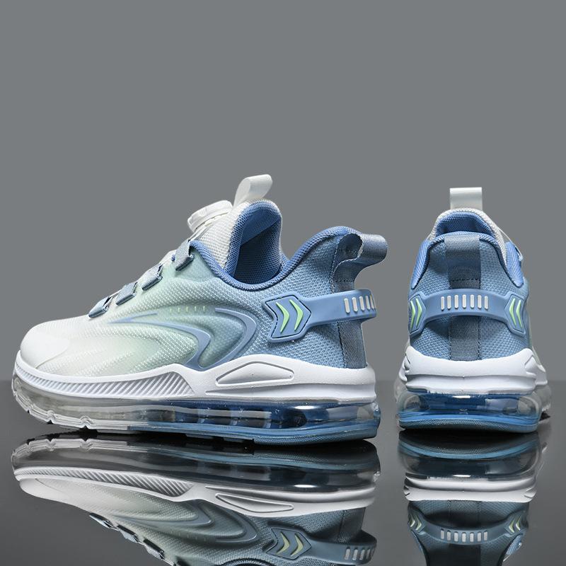 2025 New Fashion Large Size Men's Sneakers Rotating buckle Breathable Mesh Air Cushion Running Shoes Youth Casual Sport Shoes