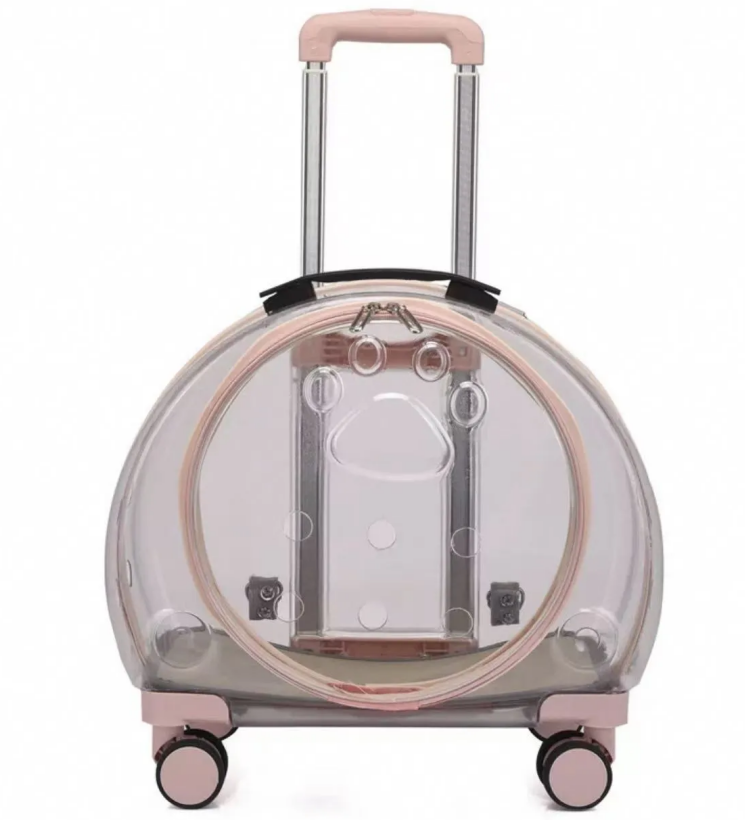 New pet suitcase, fully transparent cat bag, universal aviation case, dog outdoor backpack, portable bubble box