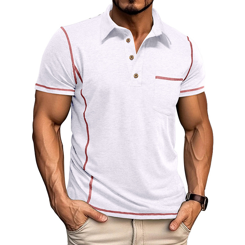 2025 Summer Men's New Short Sleeve Collar Designer Designs Fashionable Polo Shirt