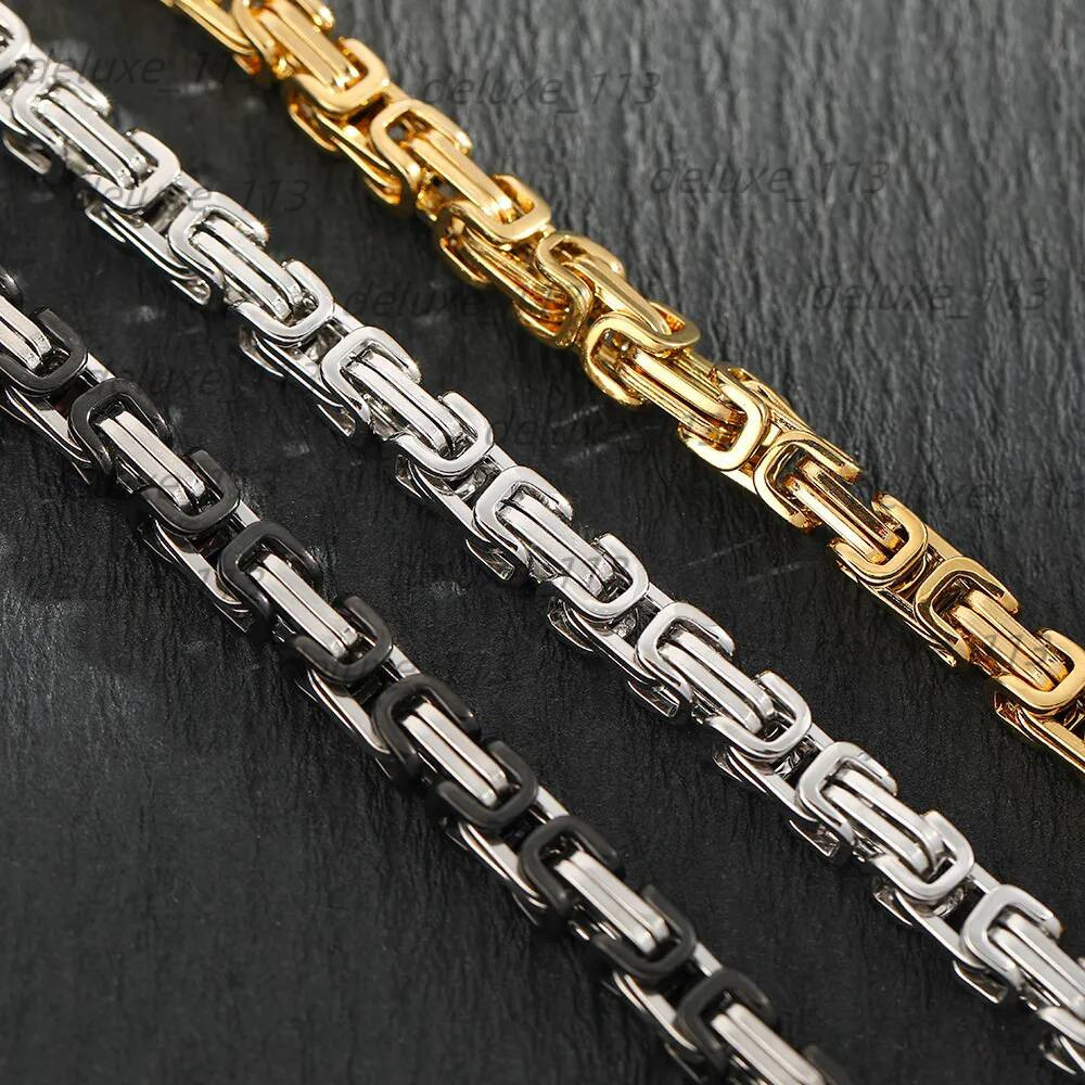 Necklaces Titanium Steel Hip Hop Personality Keel Necklace Gold Men Designer Chain