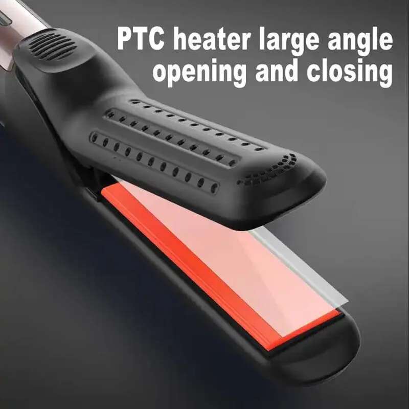 Dual-Use Ceramic Glazed Hair Straightener With Five Temperature Control Cold Air Splint Molding Softening Straight Curling Iron