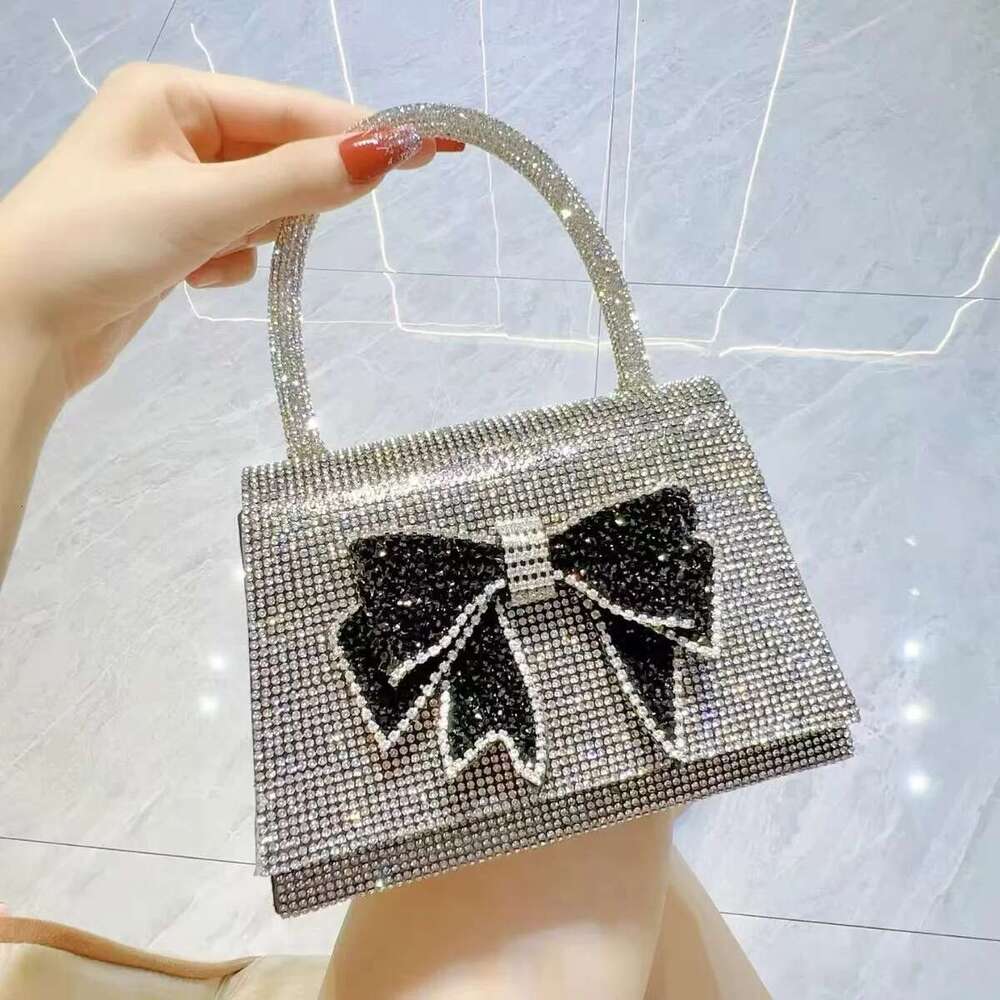 Fashion Square Women's Handbag Glitter Shiny Dias Evening Wedding Party Clutch Purse Female Crossbody Bag