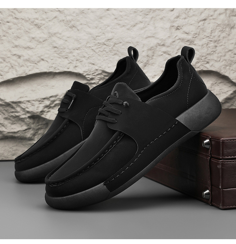 Men's 2025 spring suede one foot driving new men's casual bean shoes