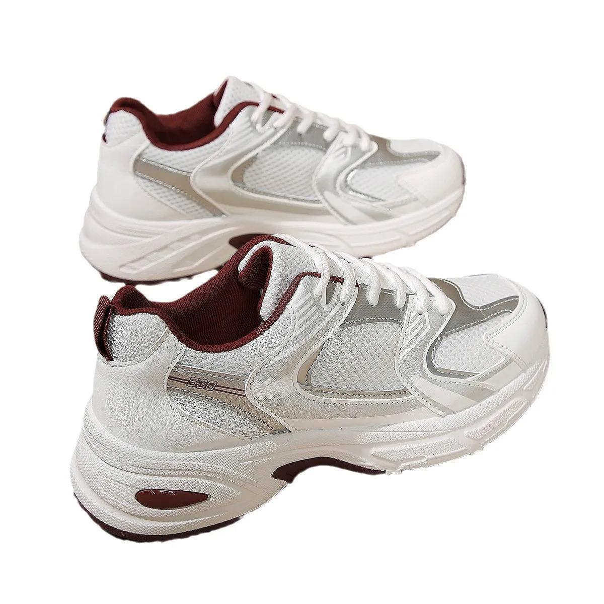 2025 new casual sports plus size women's lace up mesh breathable children shoes