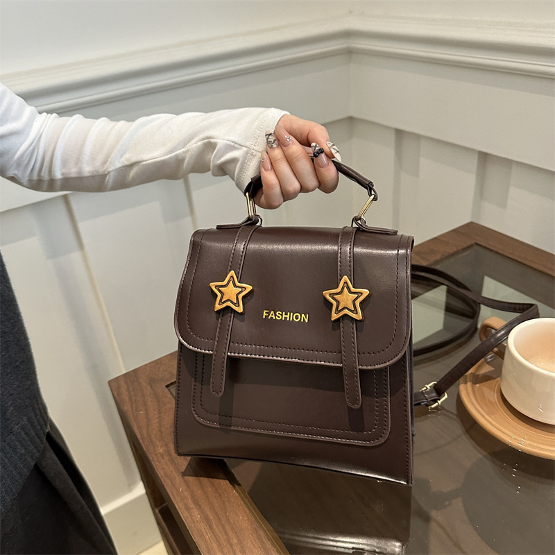Free Delivery Designer Bag Korean Version Small 2025 Commuter Feminine Style New Student Backpack Texture Hand Trend Luxury Bag